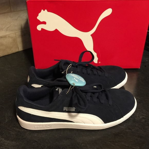 puma soft foam shoes blue